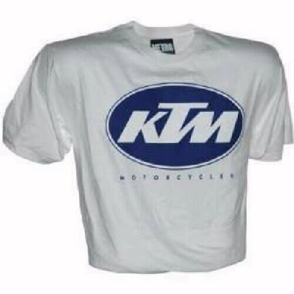 KTM Logo Gray Short Sleeve T-Shirt - NEW Fast Ship